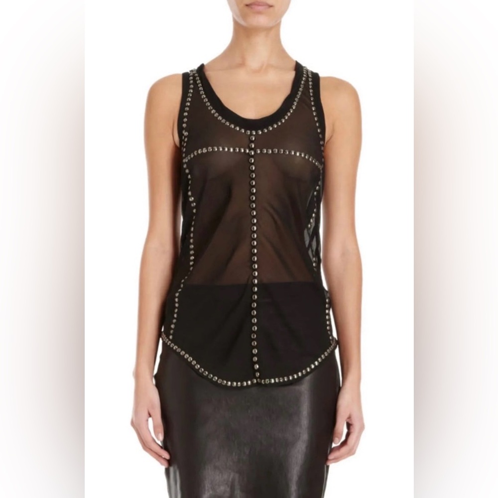 Isabel Marant Black Studded Women's Top